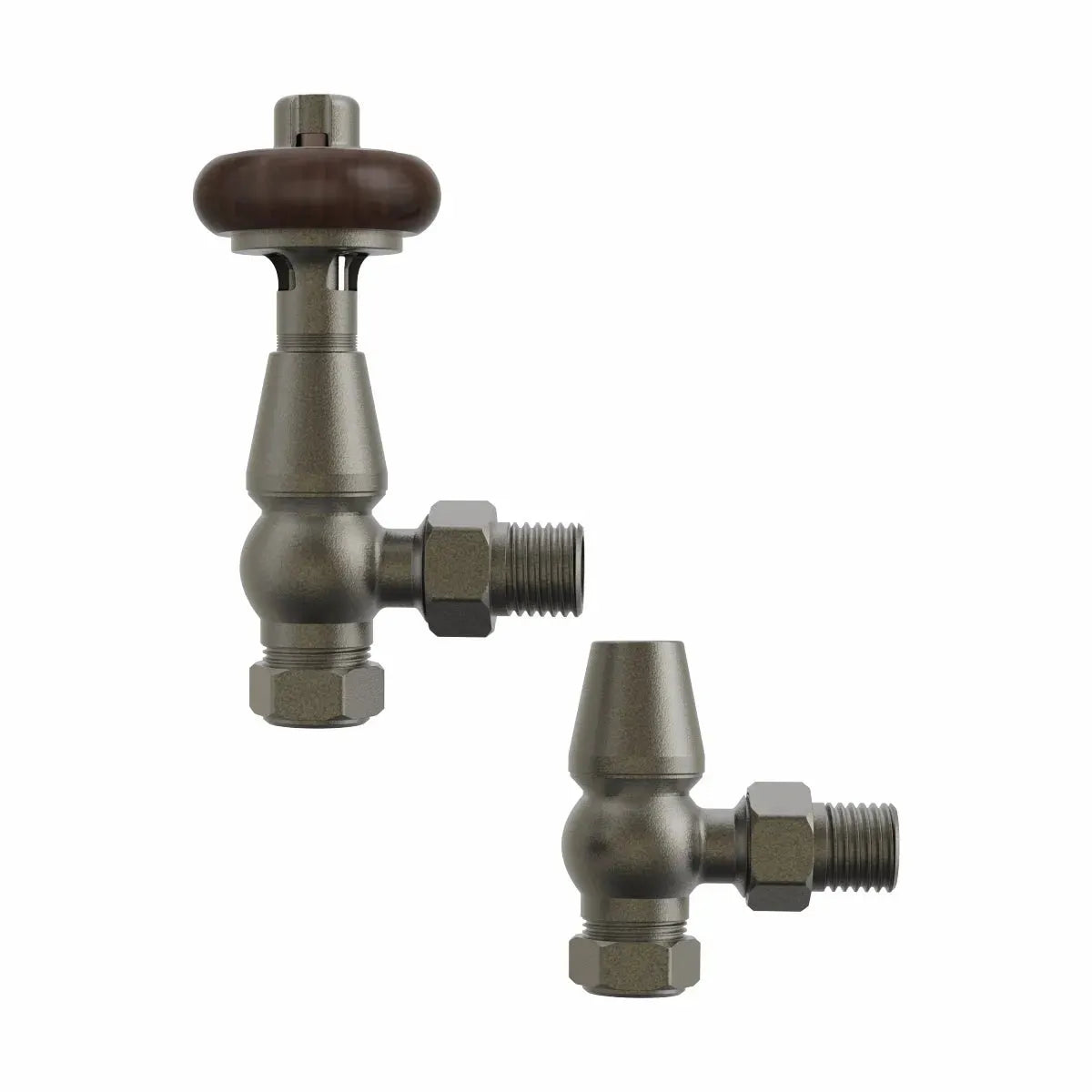 Traditional minimal angled thermostatic radiator valves