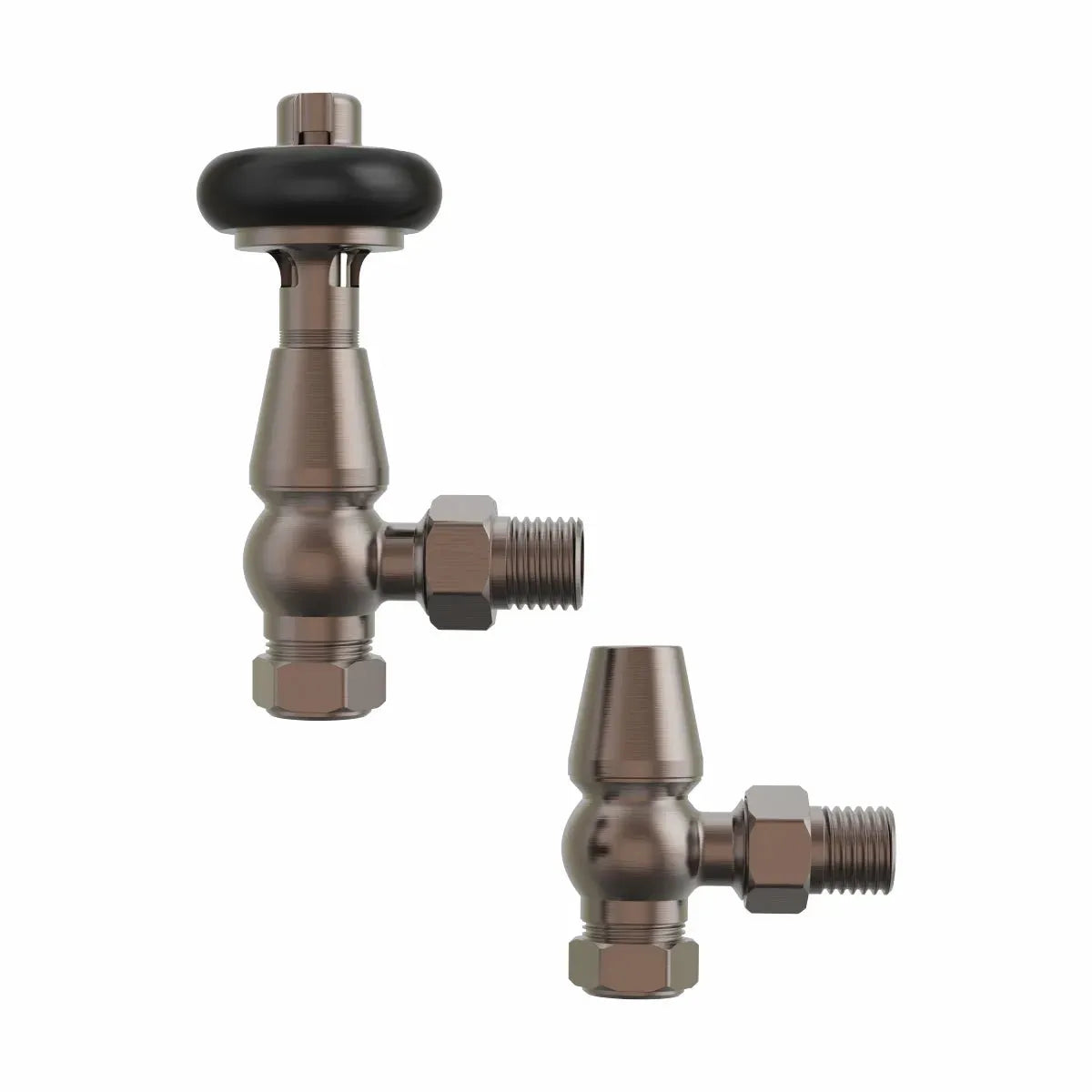 Traditional minimal angled thermostatic radiator valves
