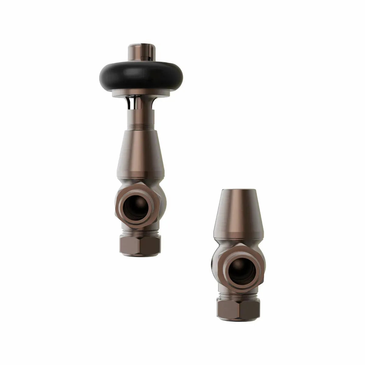 Traditional minimal angled thermostatic radiator valves