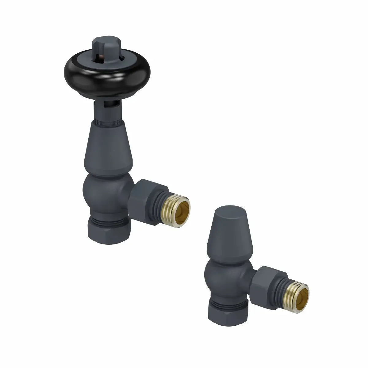 Traditional minimal angled thermostatic radiator valves