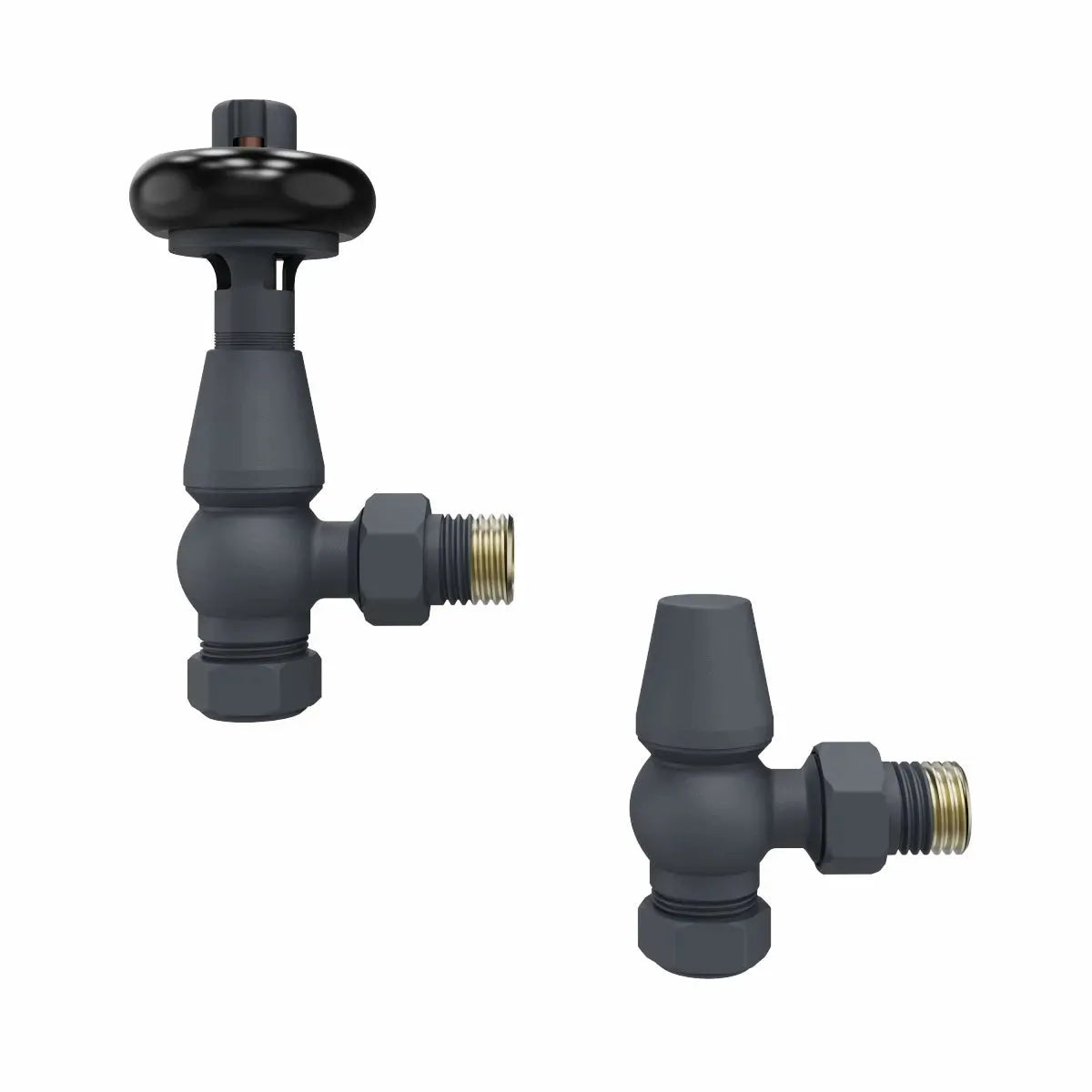 Traditional minimal angled thermostatic radiator valves