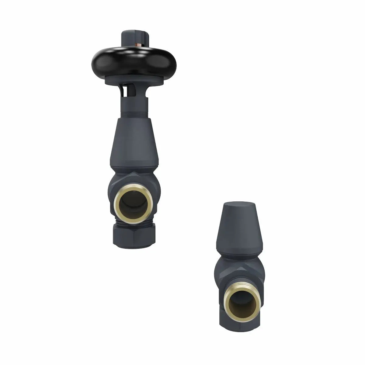 Traditional minimal angled thermostatic radiator valves