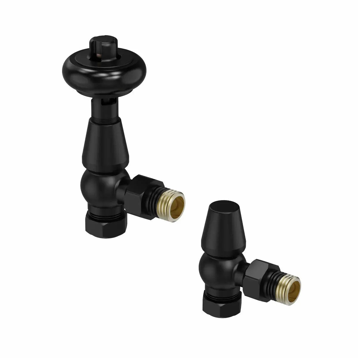 Traditional minimal angled thermostatic radiator valves