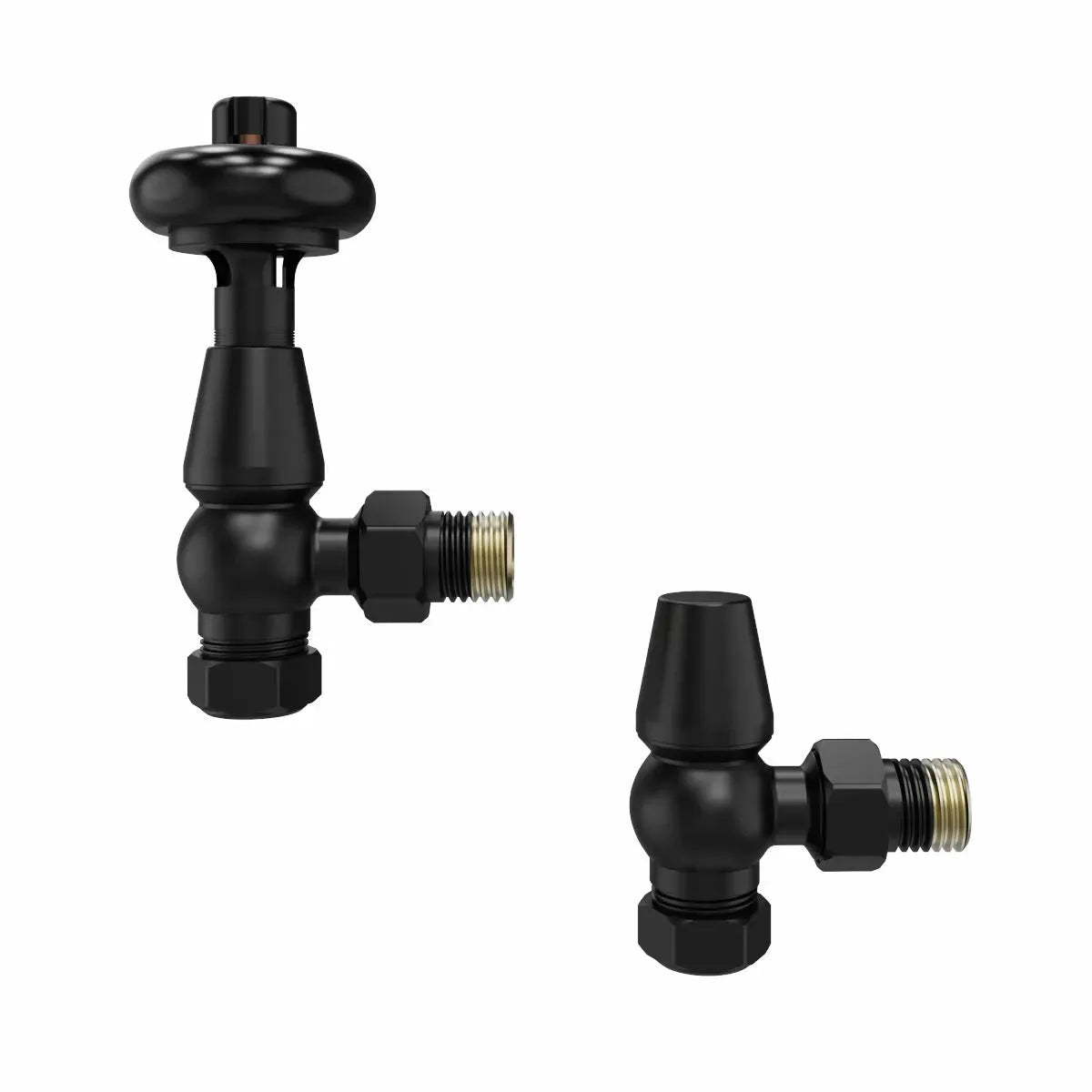Traditional minimal angled thermostatic radiator valves