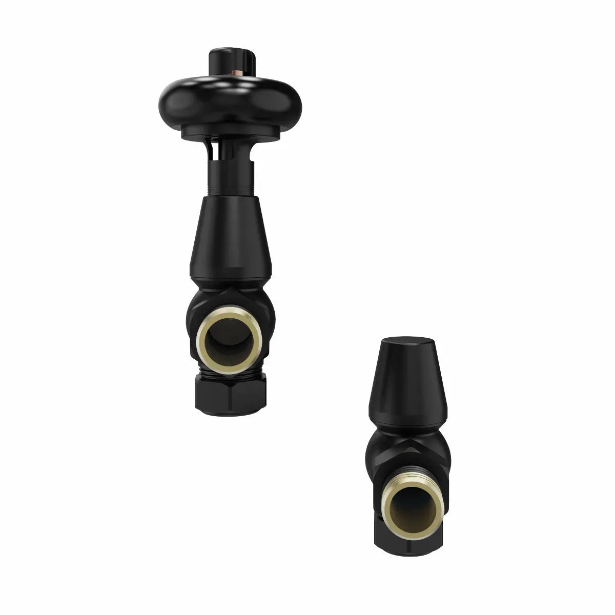 Traditional minimal angled thermostatic radiator valves
