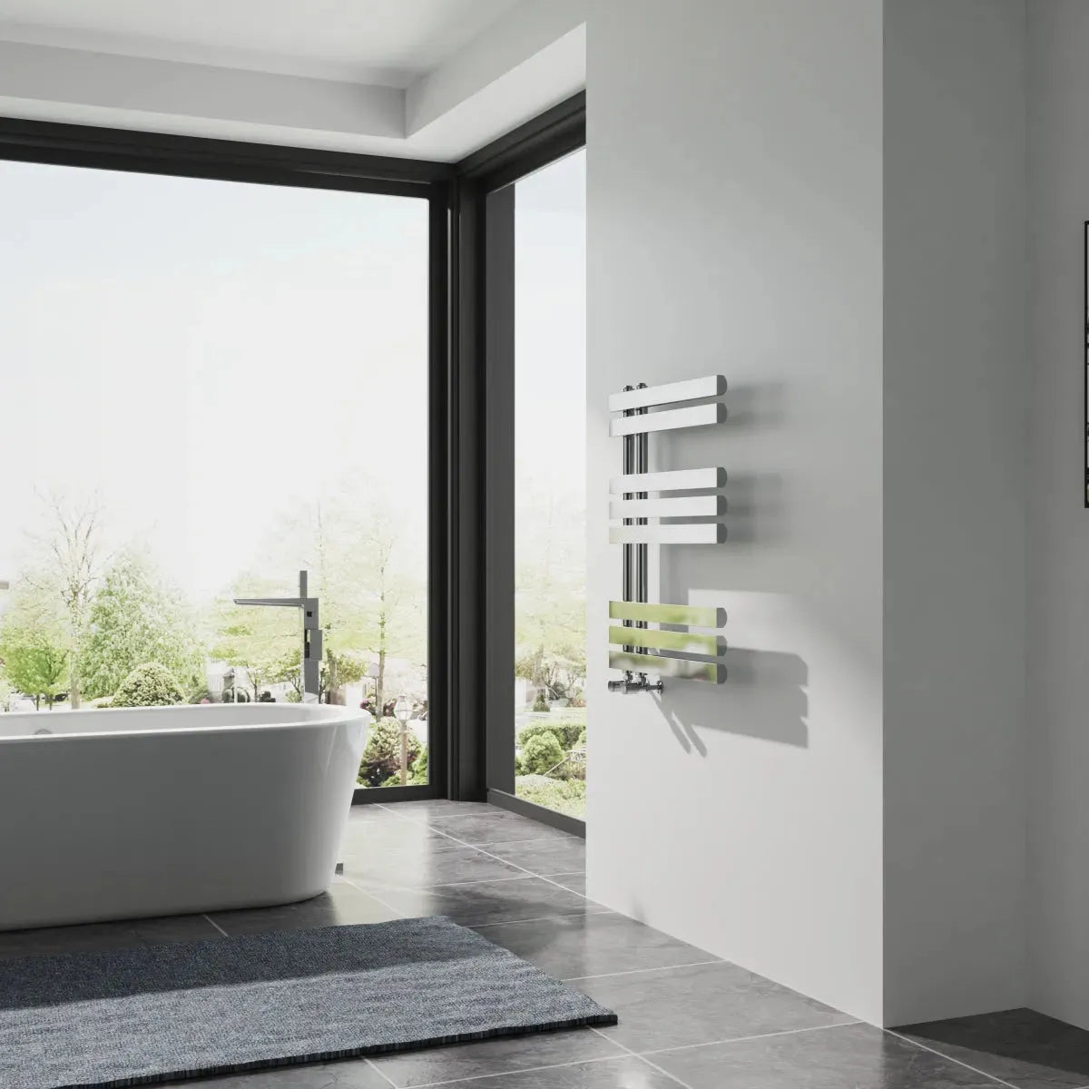 Burano - Designer heated towel rail chrome