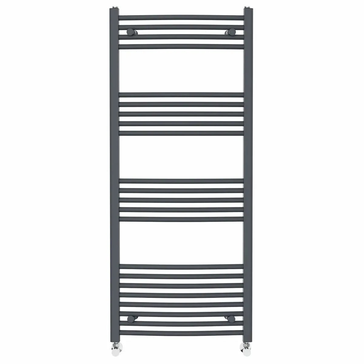 Gela - Curved heated towel rail anthracite