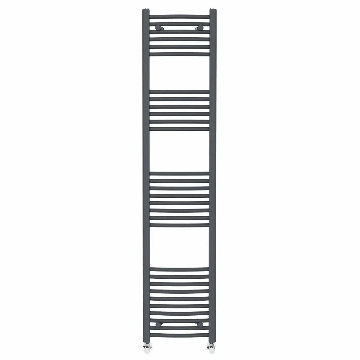 Gela - Curved heated towel rail anthracite