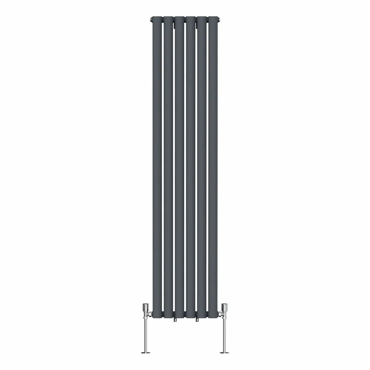 Cuneo - Modern vertical oval tube radiator anthracite
