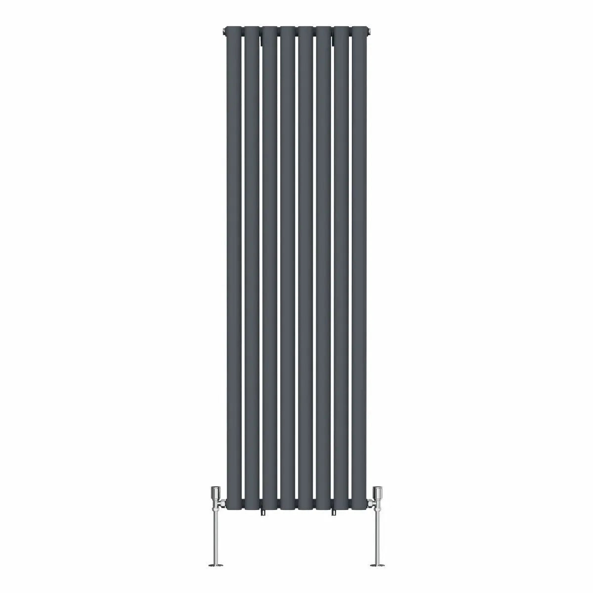 Cuneo - Modern vertical oval tube radiator anthracite