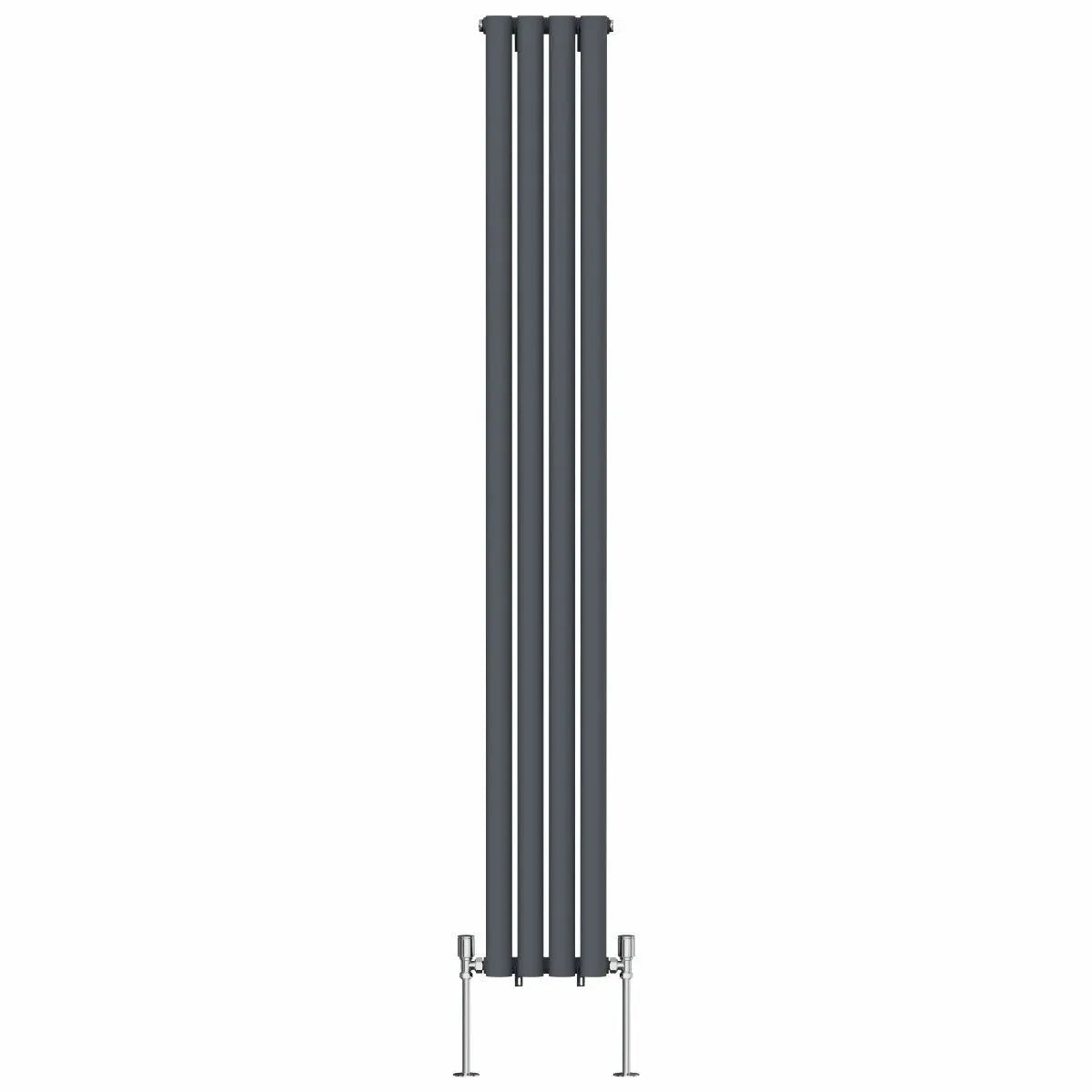 Cuneo - Modern vertical oval tube radiator anthracite
