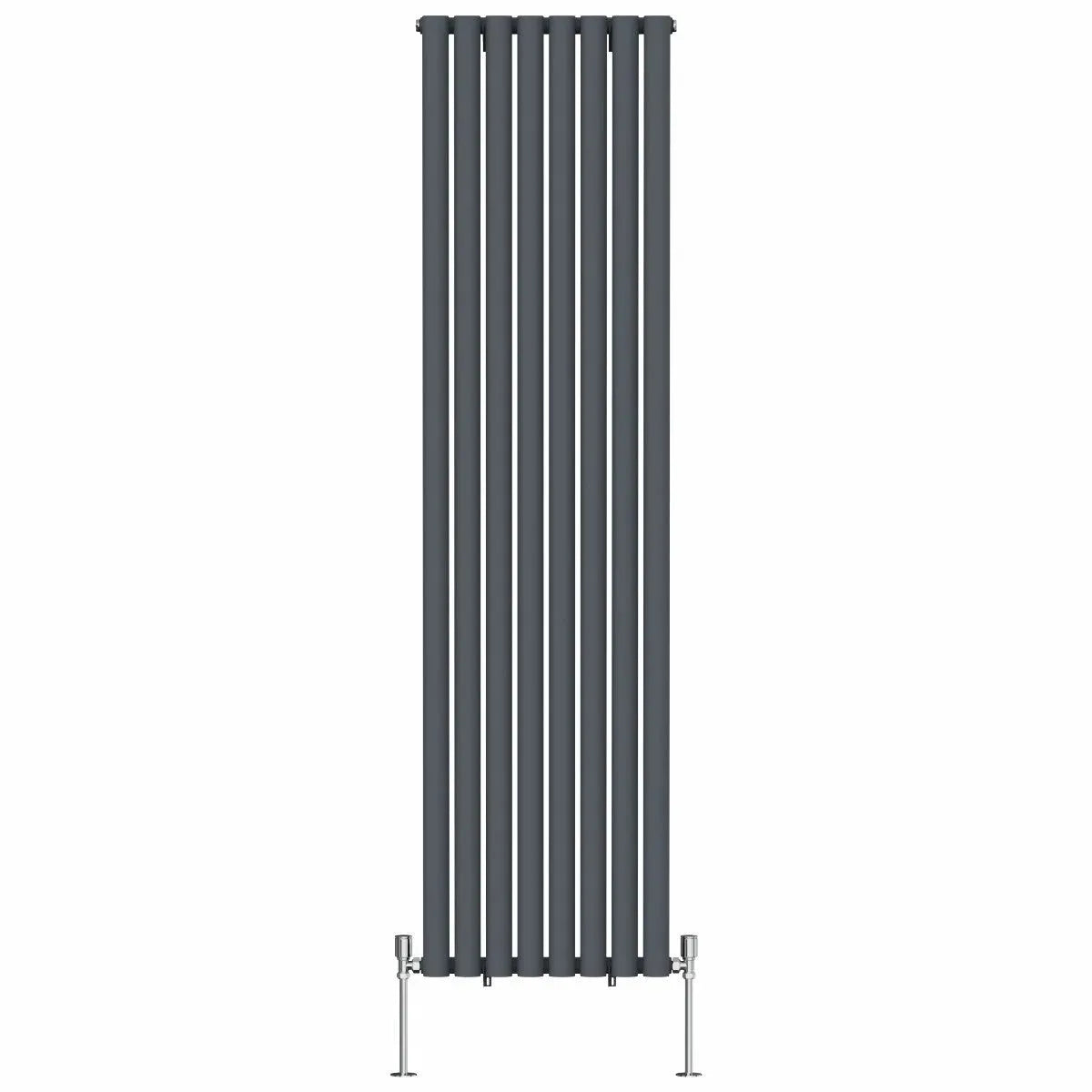 Cuneo - Modern vertical oval tube radiator anthracite