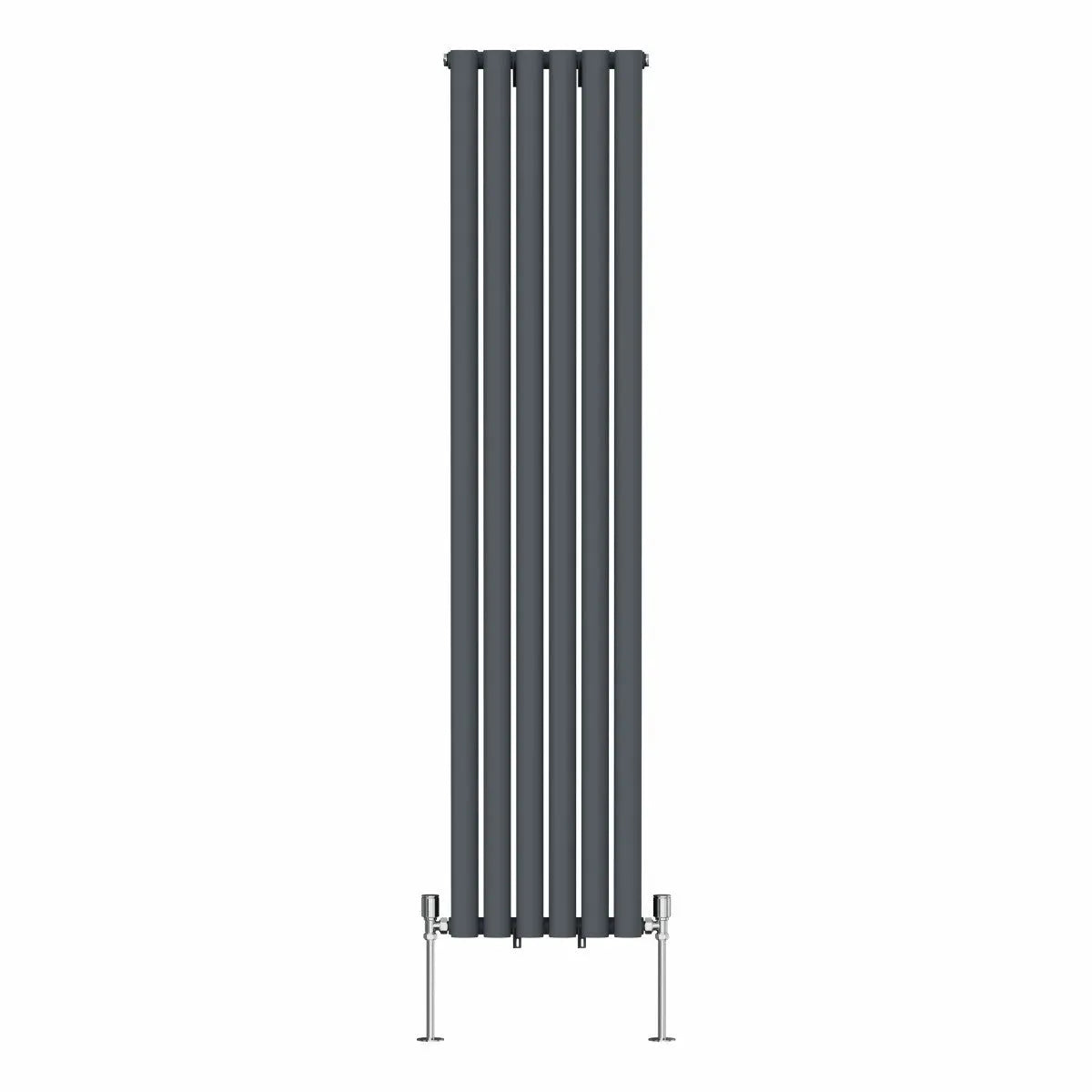 Cuneo - Modern vertical oval tube radiator anthracite
