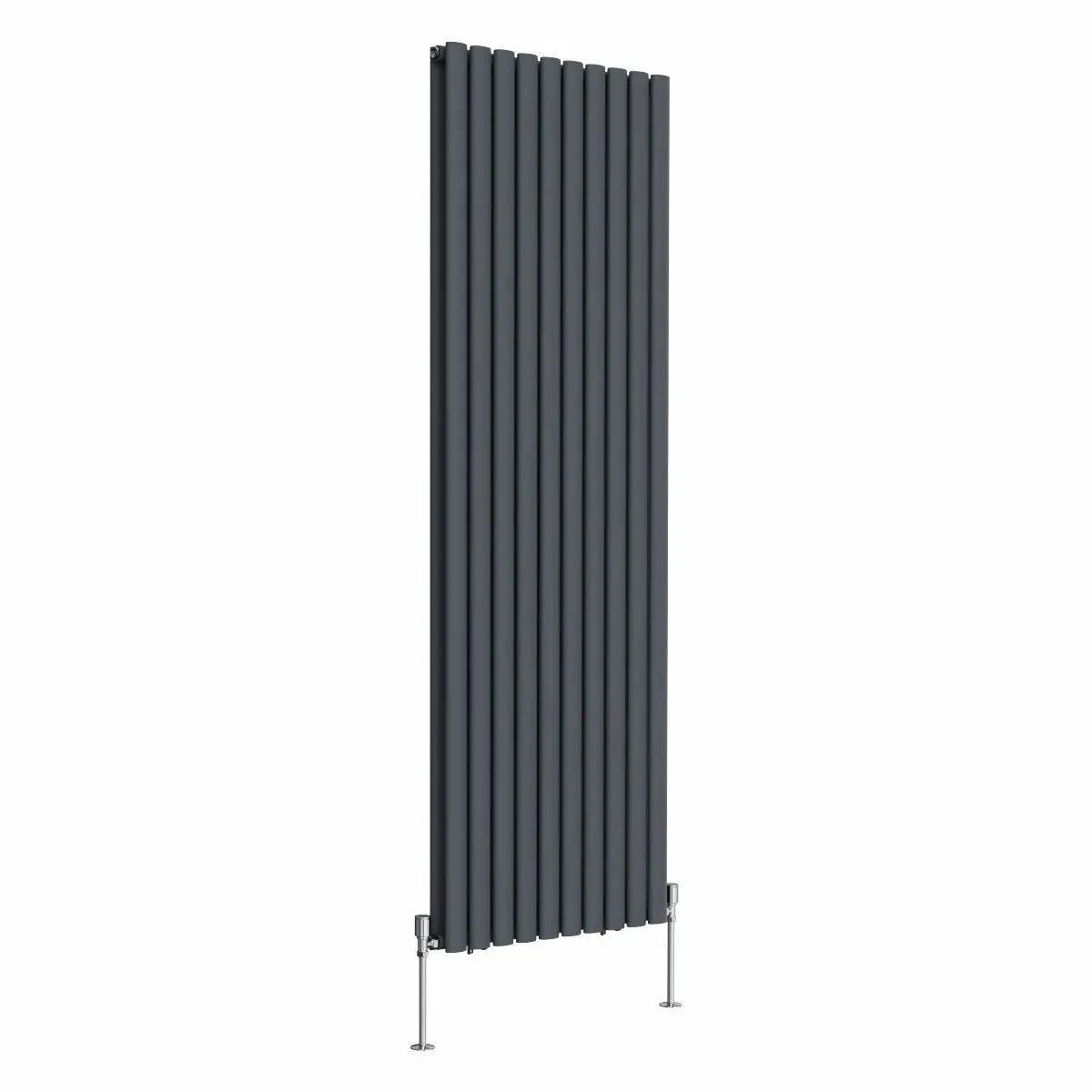 Cuneo - Modern vertical oval tube radiator anthracite