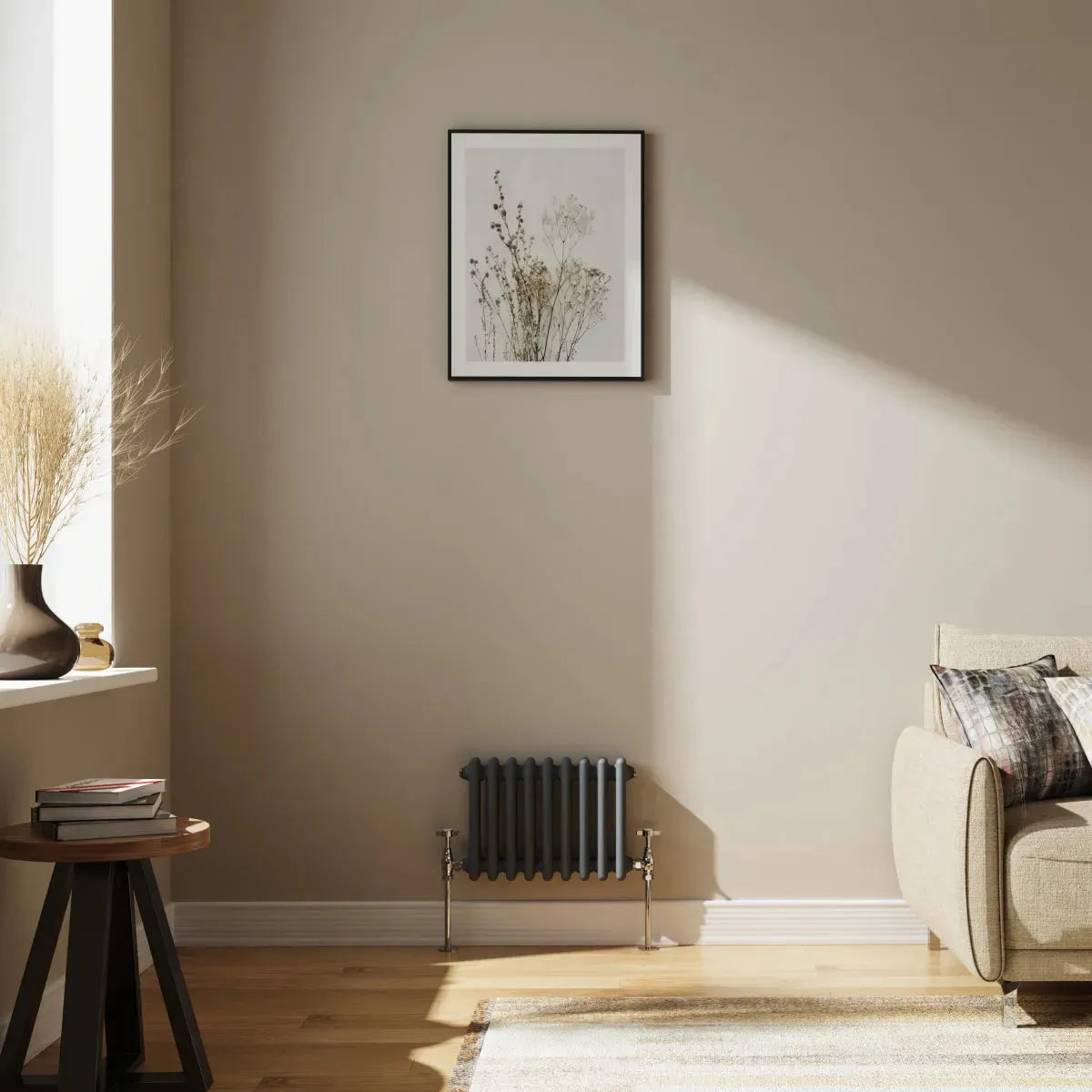 Ferentino - Traditional horizontal column radiator anthracite