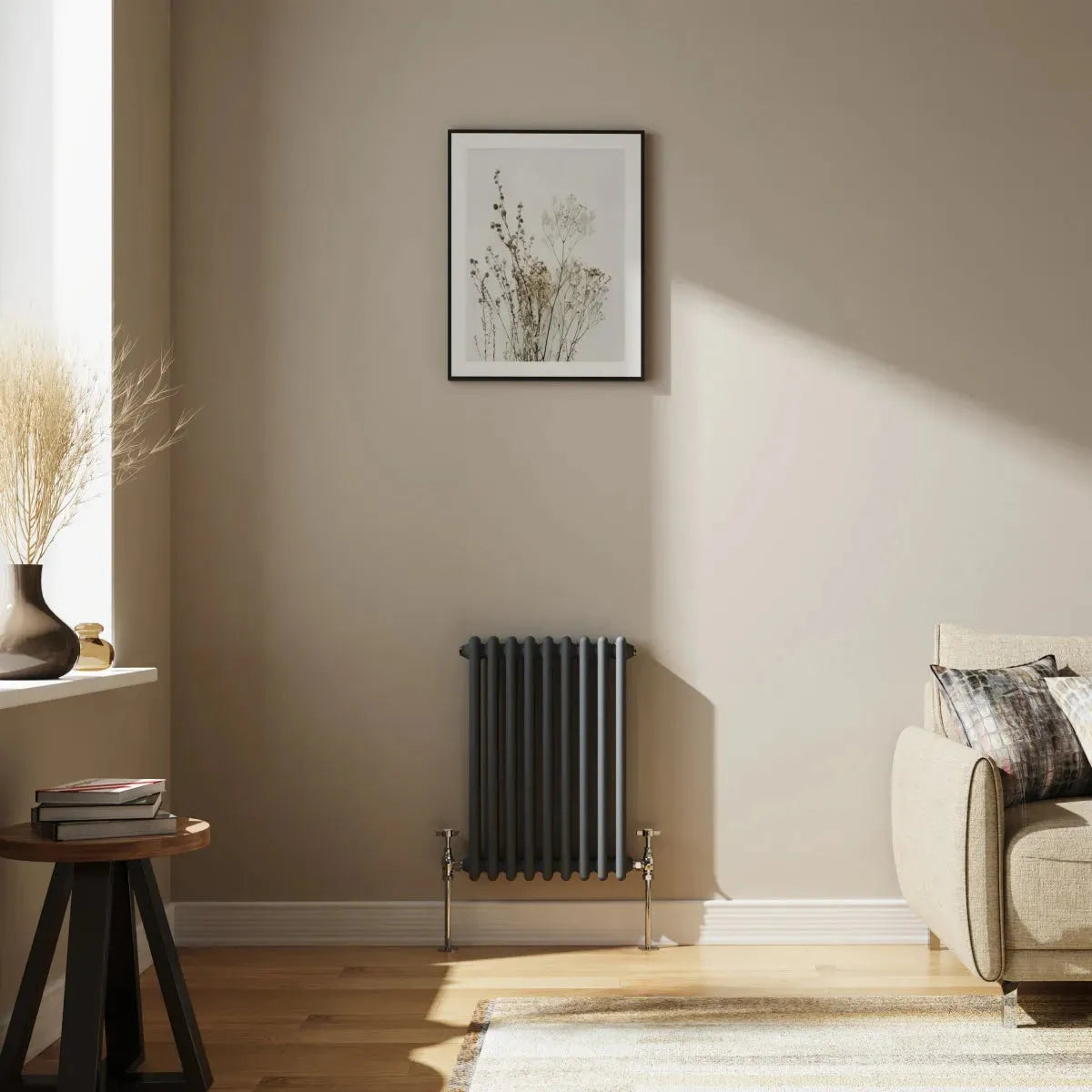 Ferentino - Traditional horizontal column radiator anthracite
