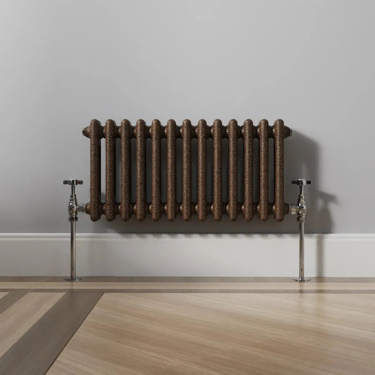 Ferentino - Traditional horizontal column radiator blackened copper