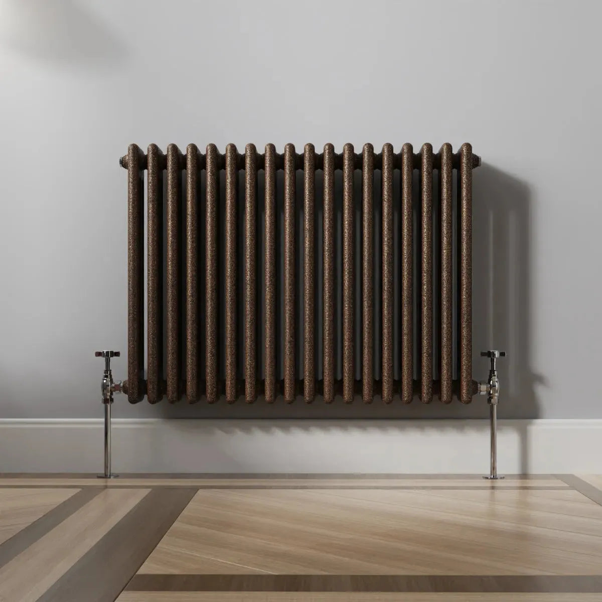Ferentino - Traditional horizontal column radiator blackened copper