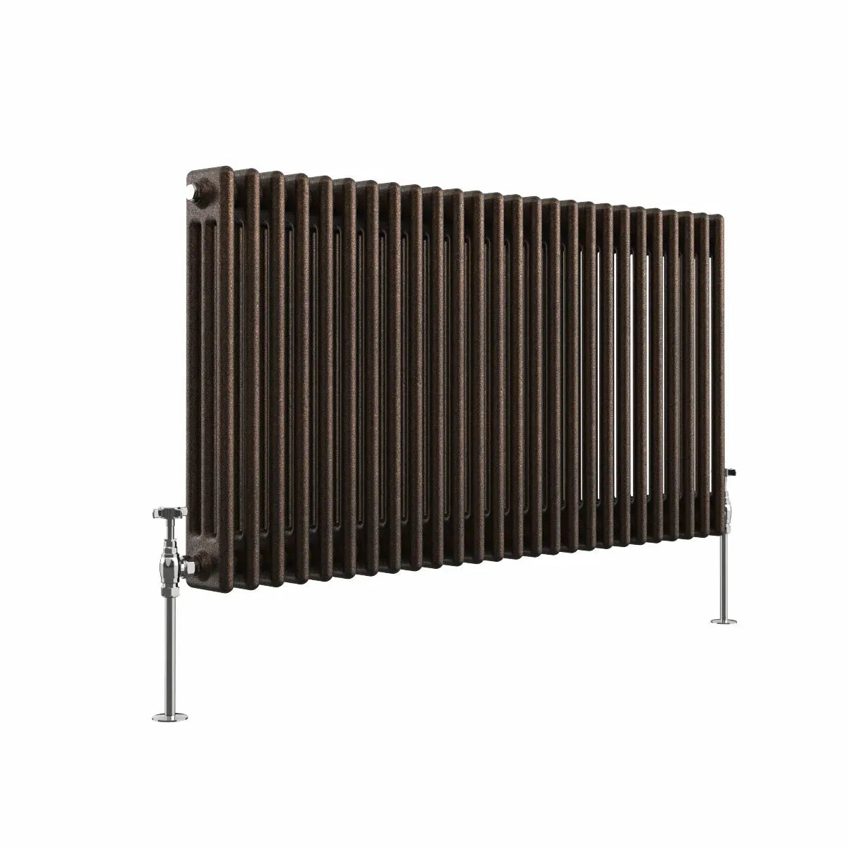 Ferentino - Traditional horizontal column radiator blackened copper