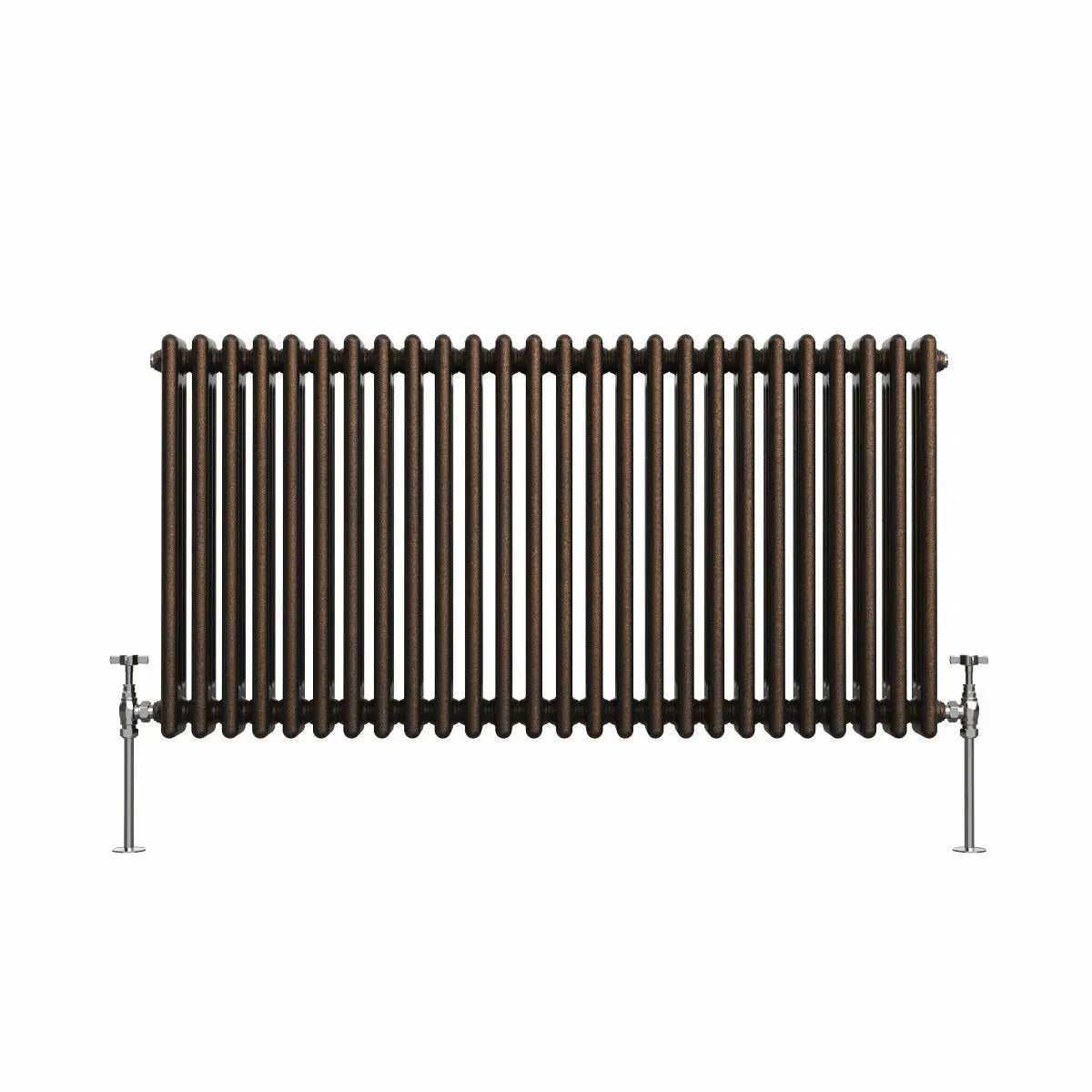 Ferentino - Traditional horizontal column radiator blackened copper