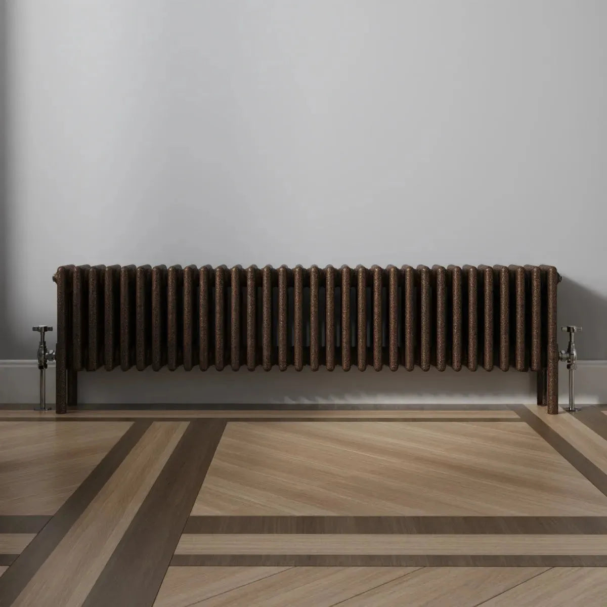 Ferentino - Traditional horizontal column radiator blackened copper
