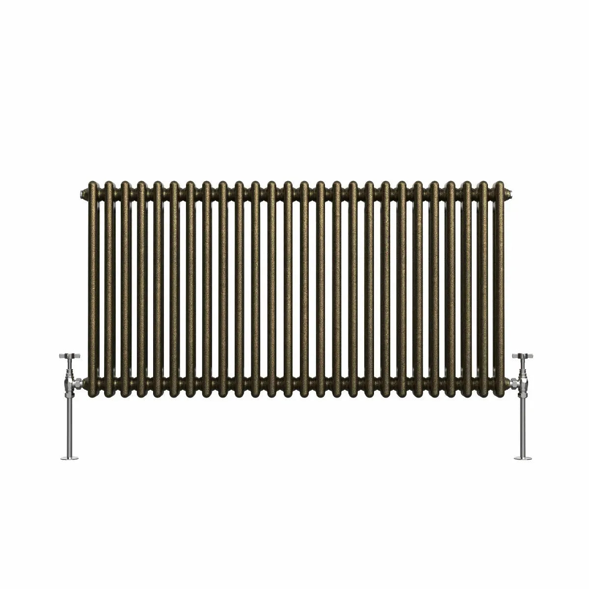 Ferentino - Traditional horizontal column radiator blackened gold