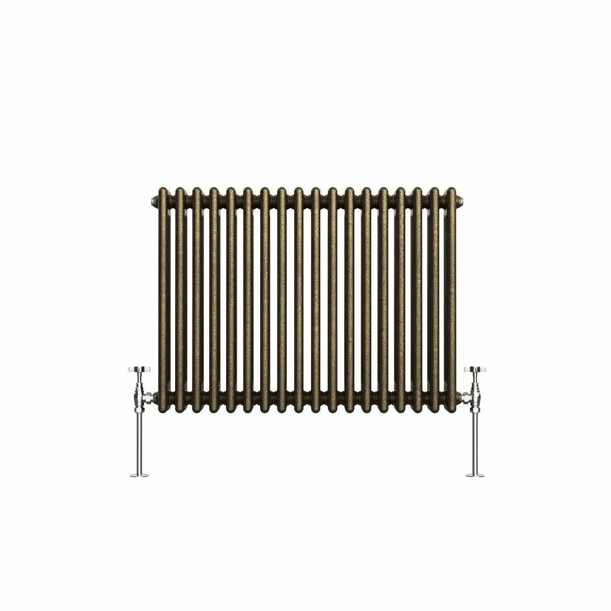 Ferentino - Traditional horizontal column radiator blackened gold