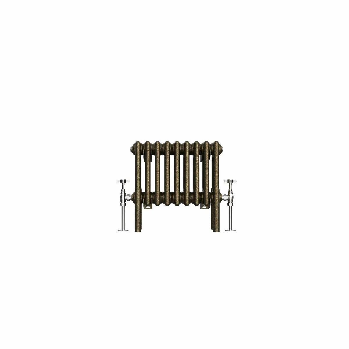 Ferentino - Traditional horizontal column radiator blackened gold