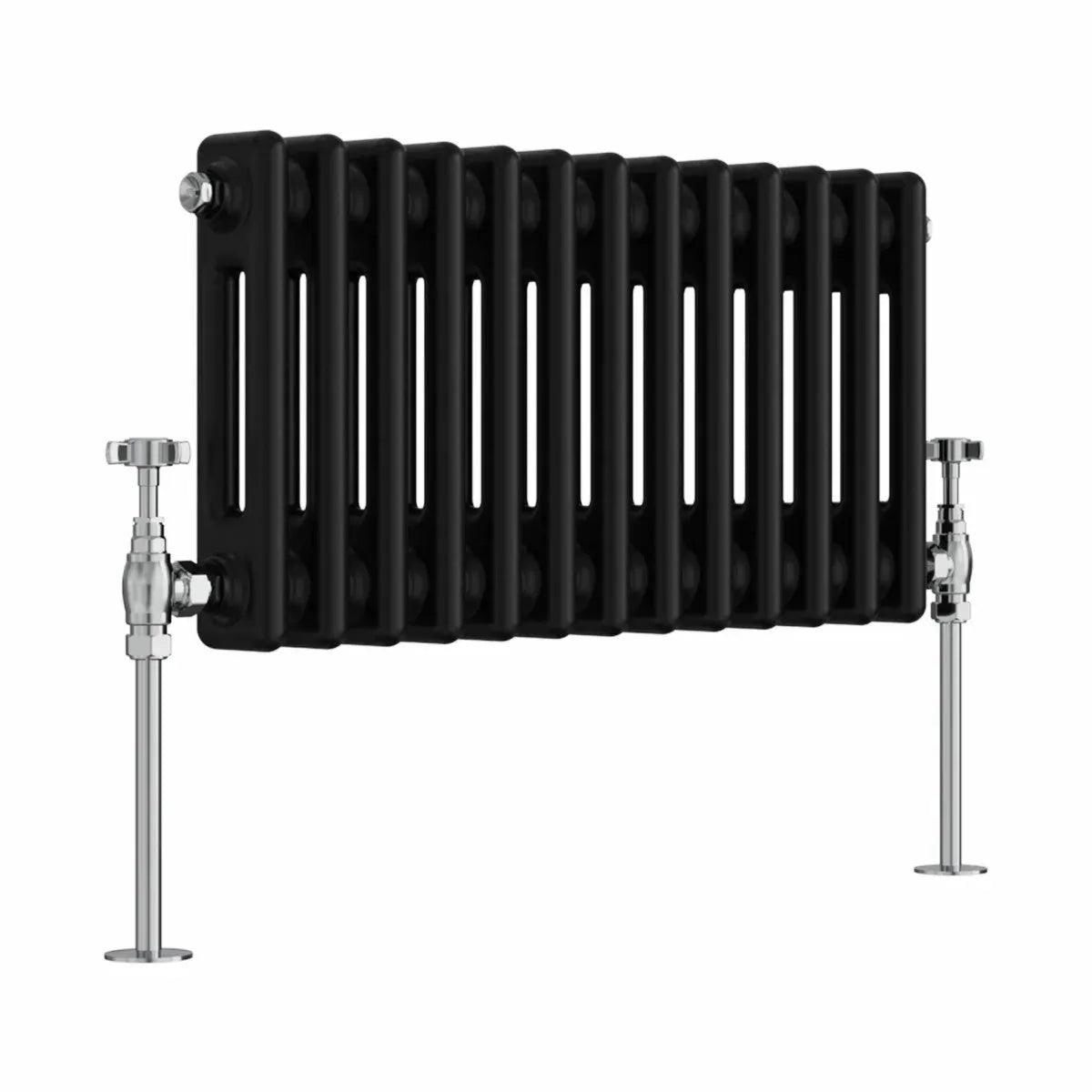 Ferentino - Traditional horizontal column radiator black