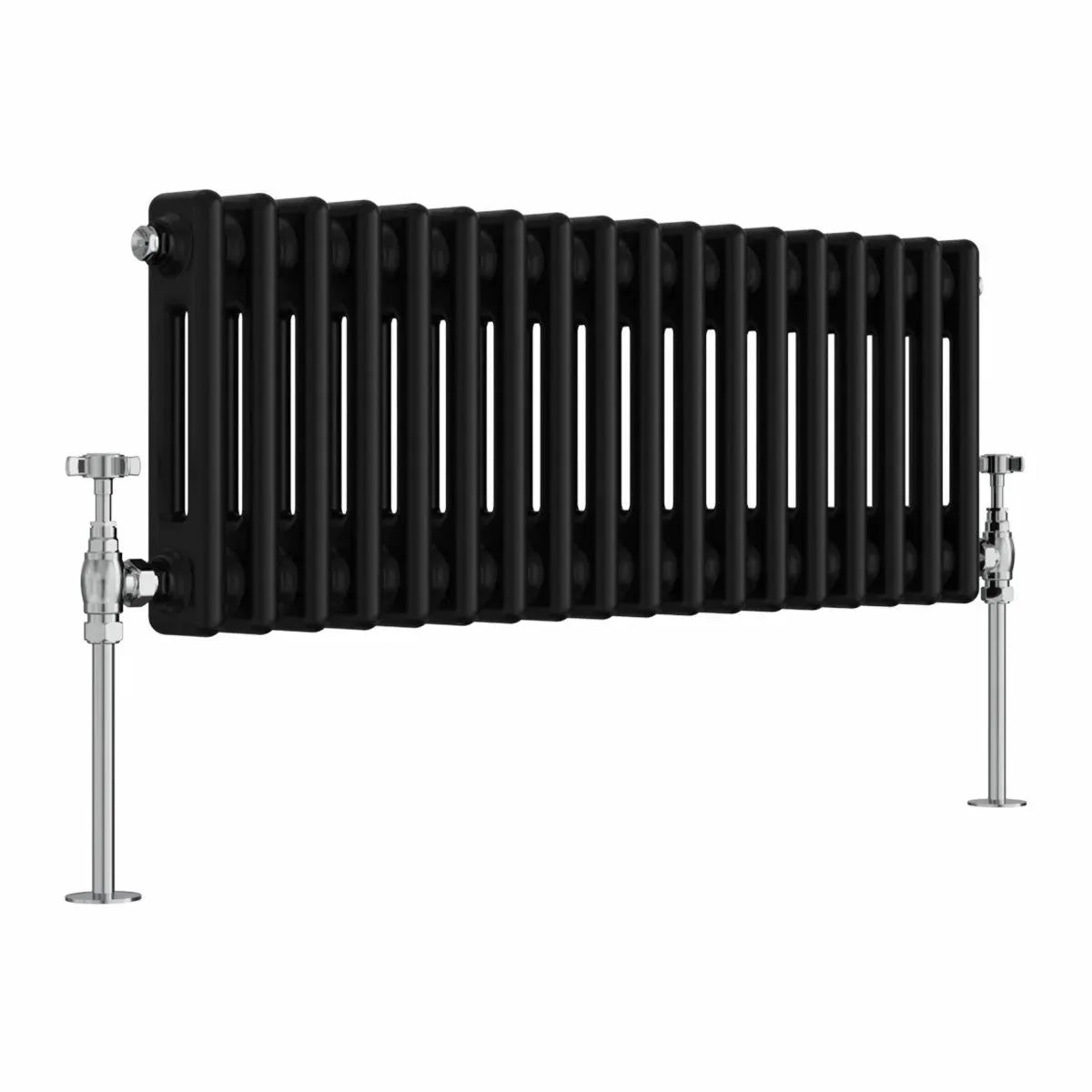 Ferentino - Traditional horizontal column radiator black
