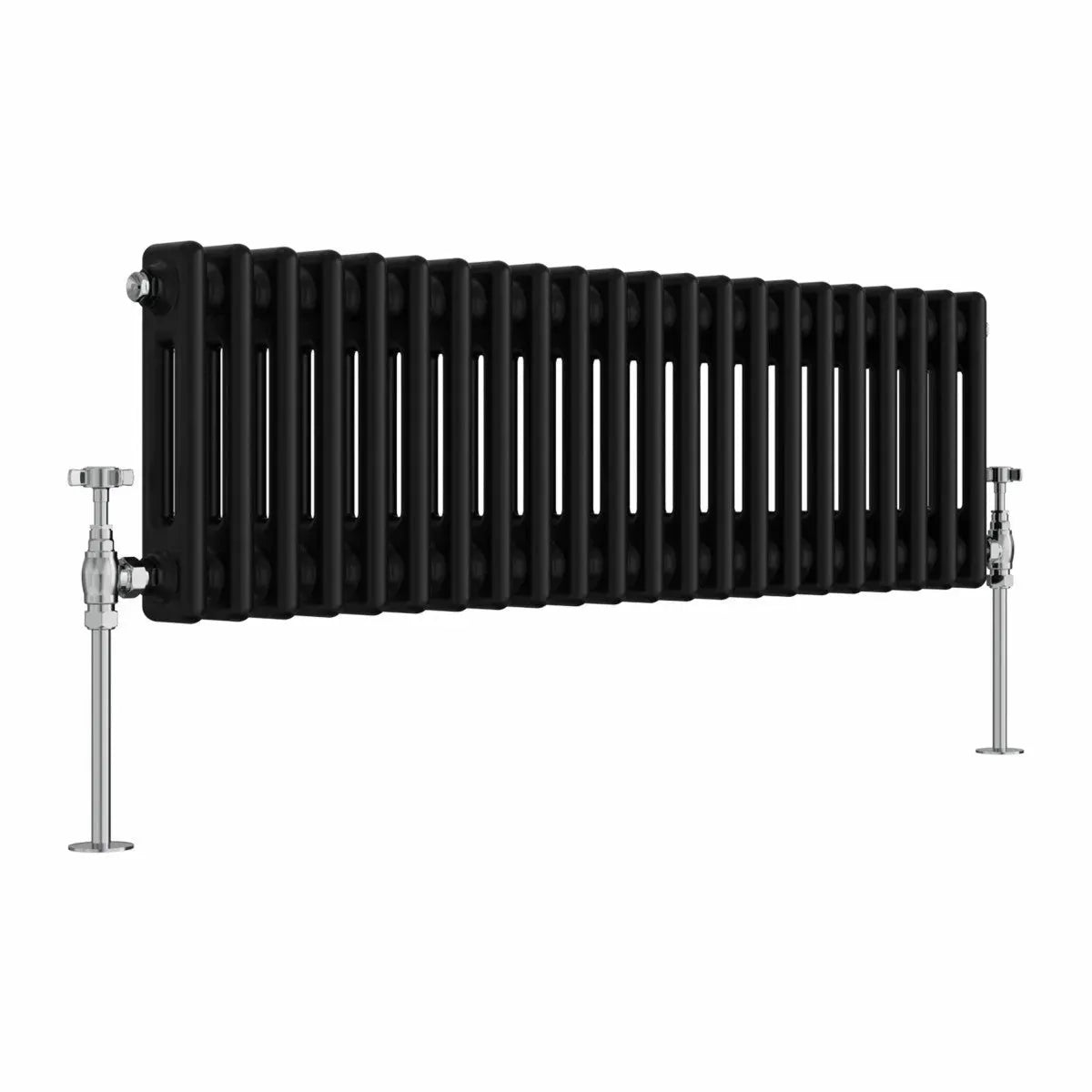 Ferentino - Traditional horizontal column radiator black