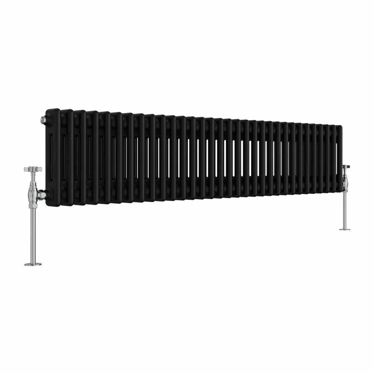 Ferentino - Traditional horizontal column radiator black