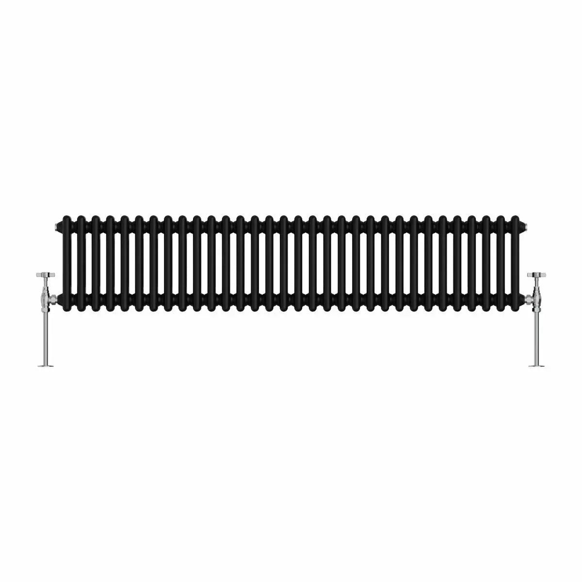 Ferentino - Traditional horizontal column radiator black