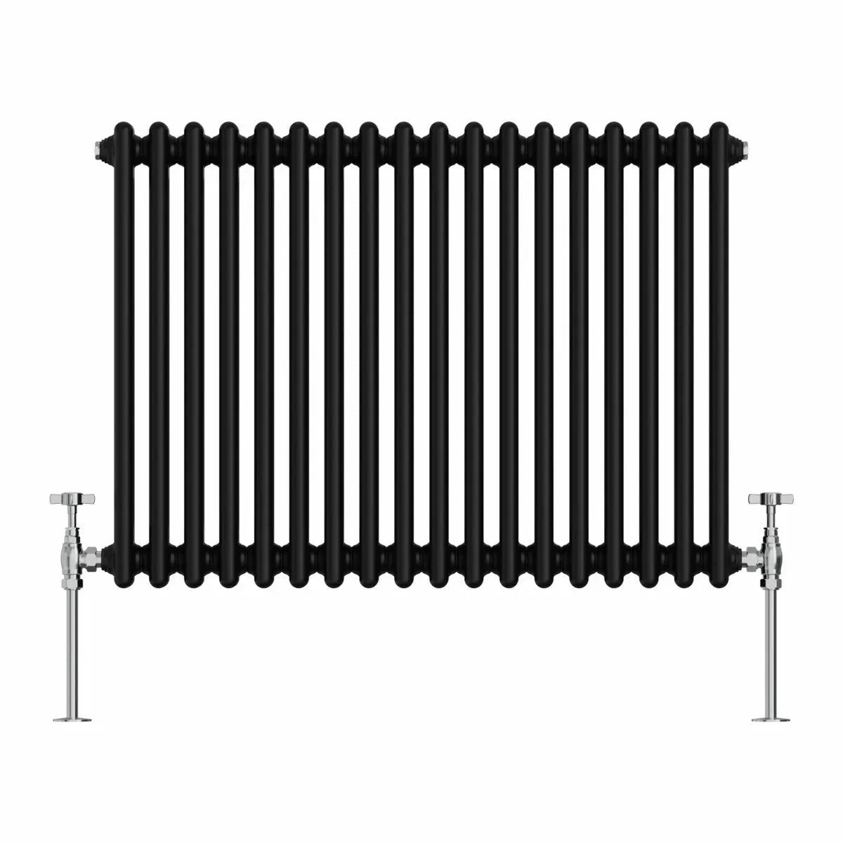 Ferentino - Traditional horizontal column radiator black