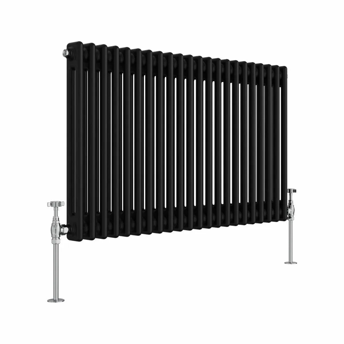 Ferentino - Traditional horizontal column radiator black
