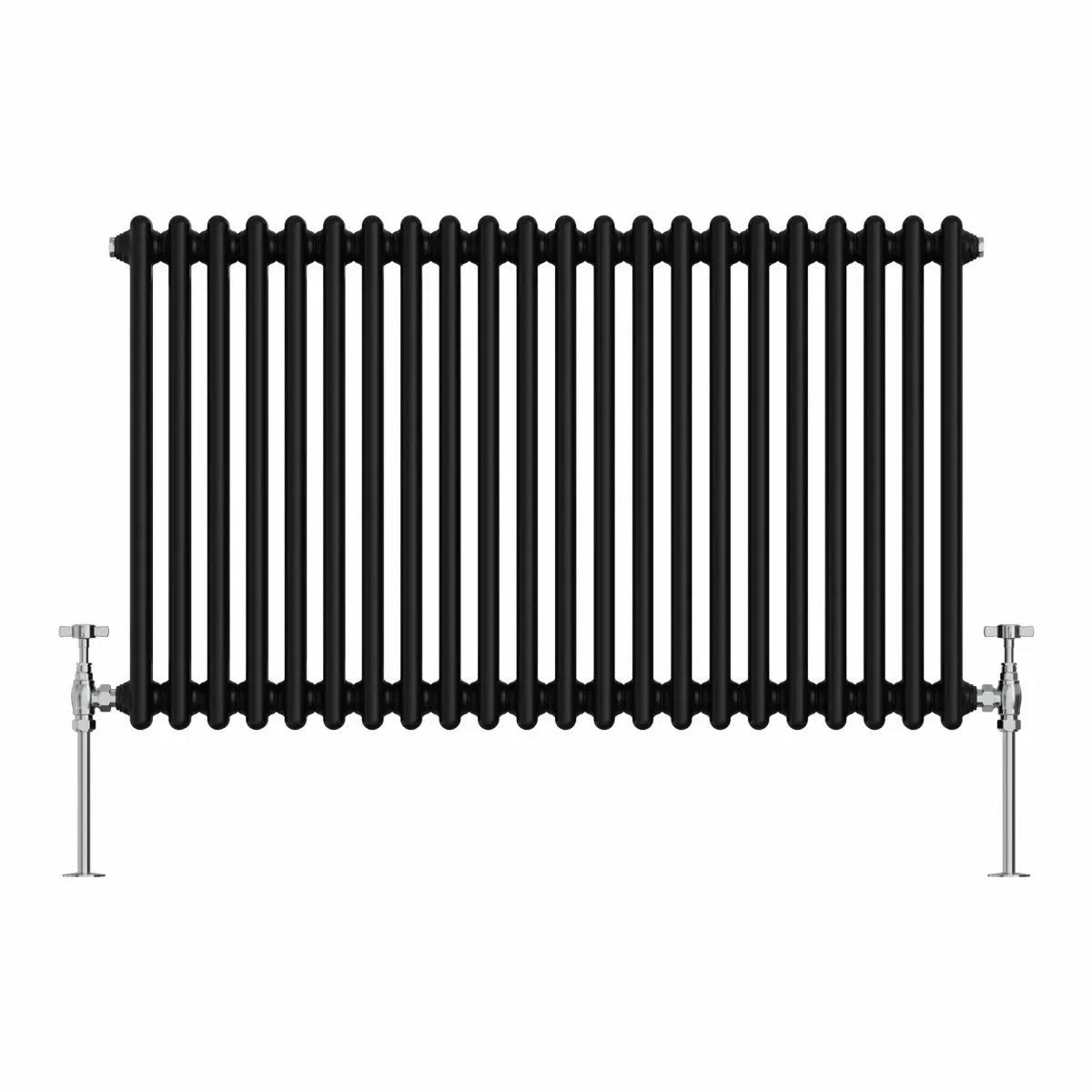 Ferentino - Traditional horizontal column radiator black