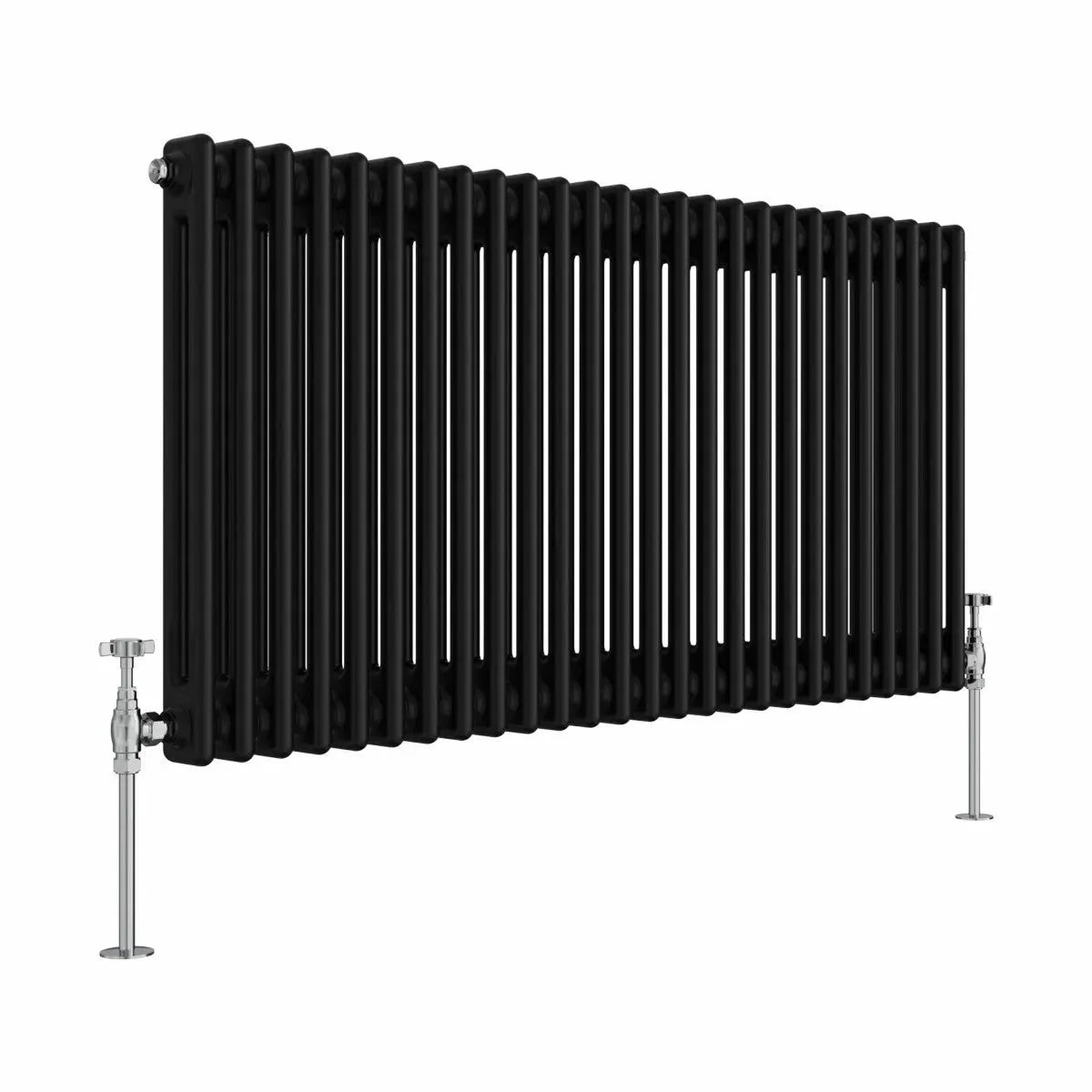 Ferentino - Traditional horizontal column radiator black