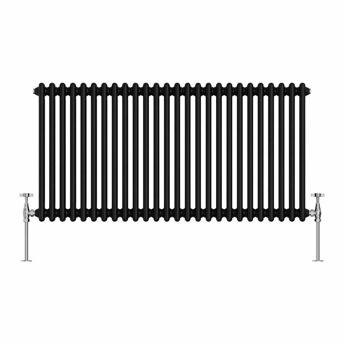 Ferentino - Traditional horizontal column radiator black