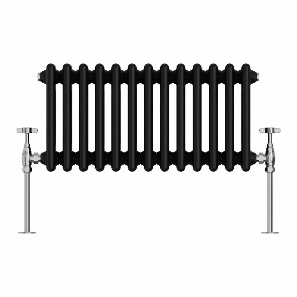 Ferentino - Traditional horizontal column radiator black