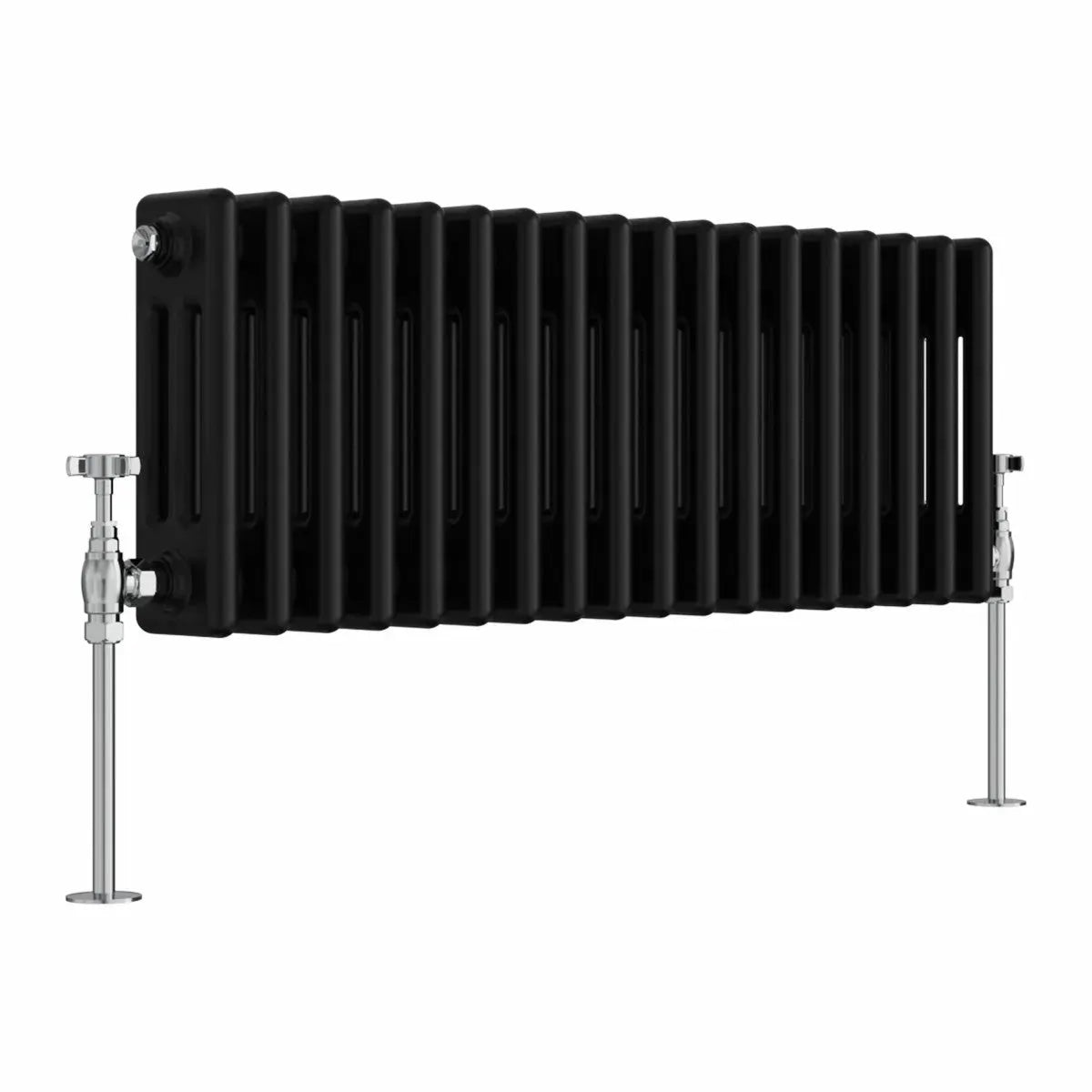 Ferentino - Traditional horizontal column radiator black