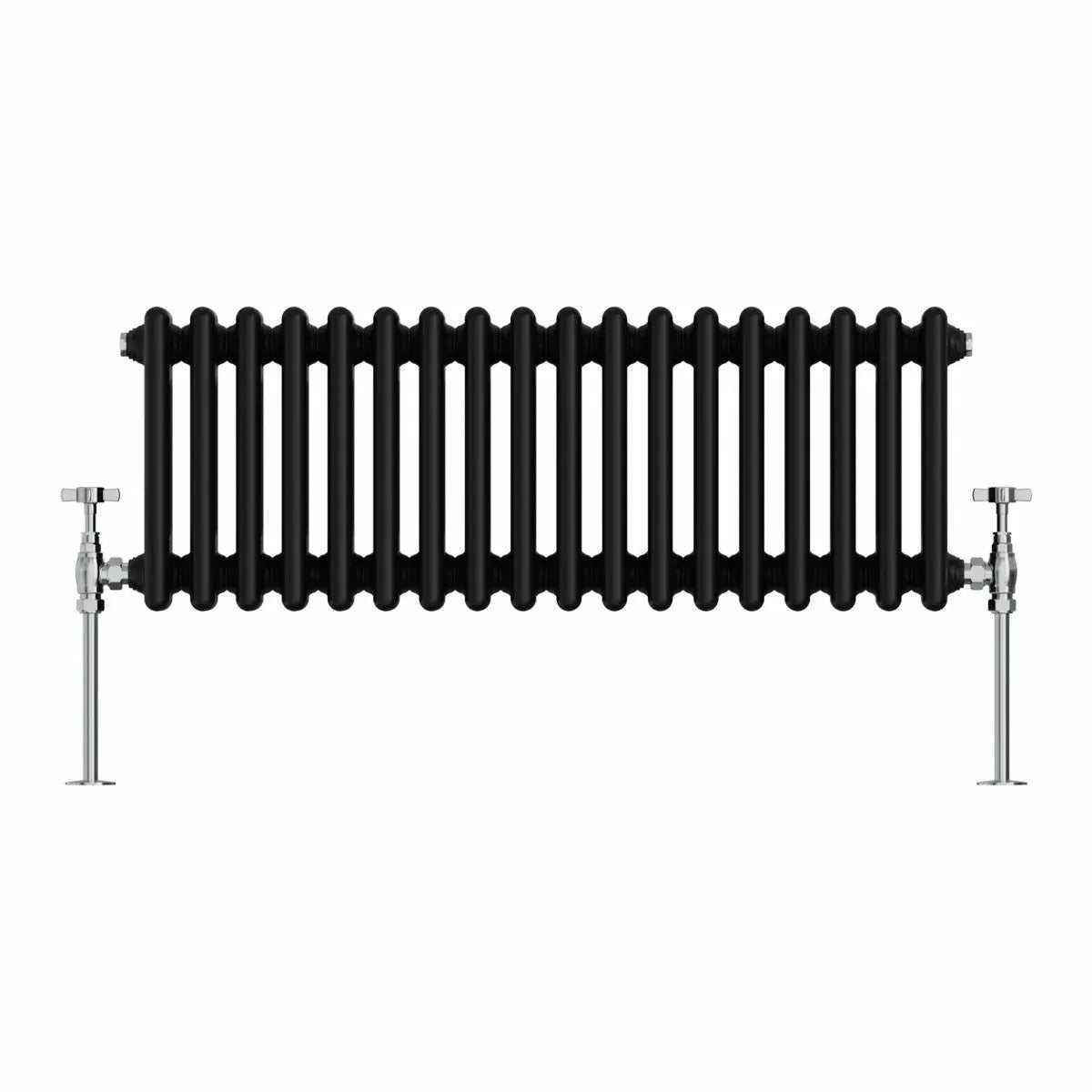 Ferentino - Traditional horizontal column radiator black