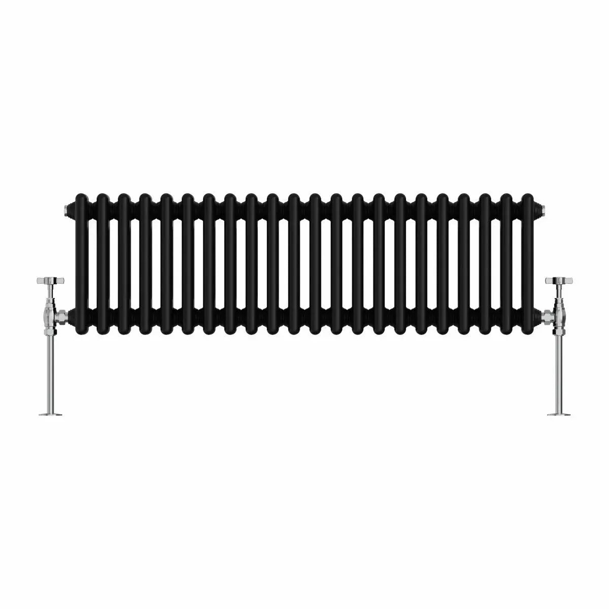 Ferentino - Traditional horizontal column radiator black