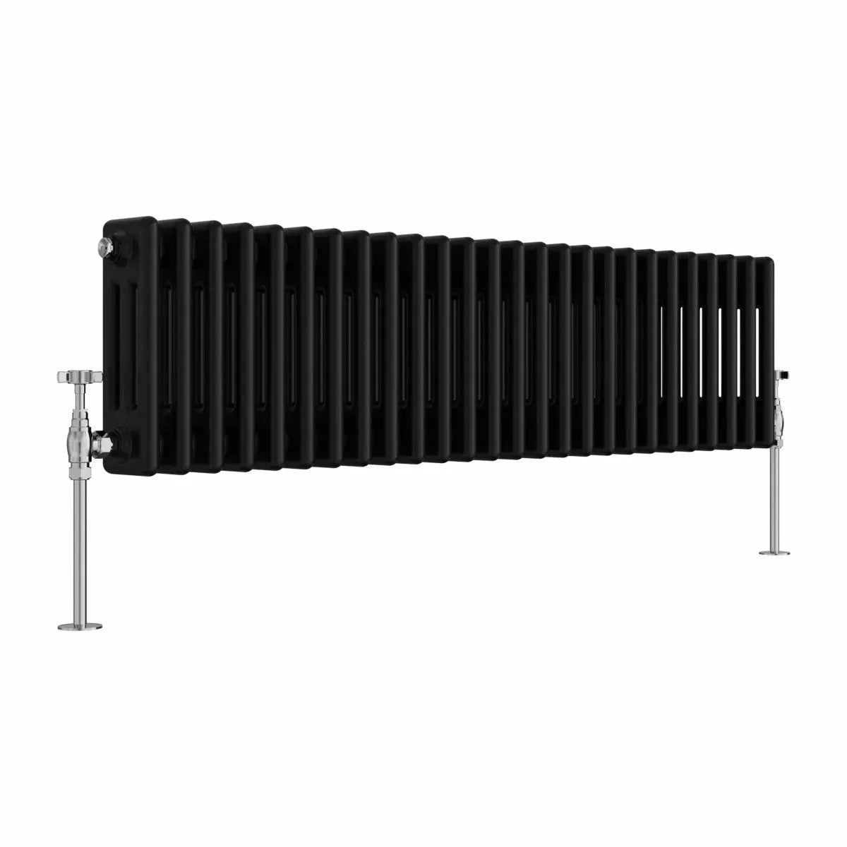 Ferentino - Traditional horizontal column radiator black