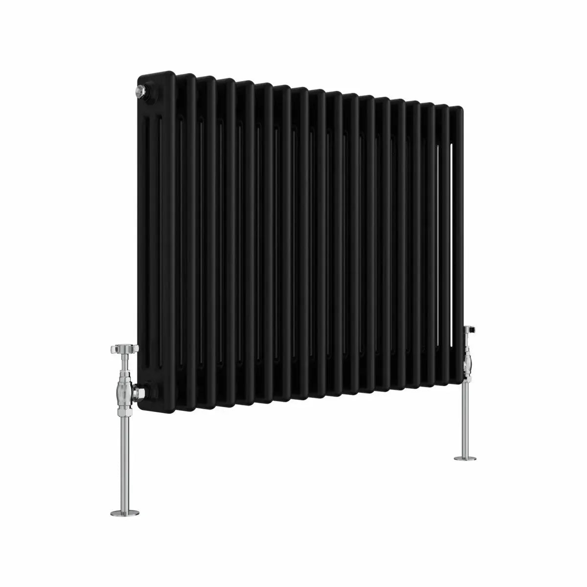 Ferentino - Traditional horizontal column radiator black