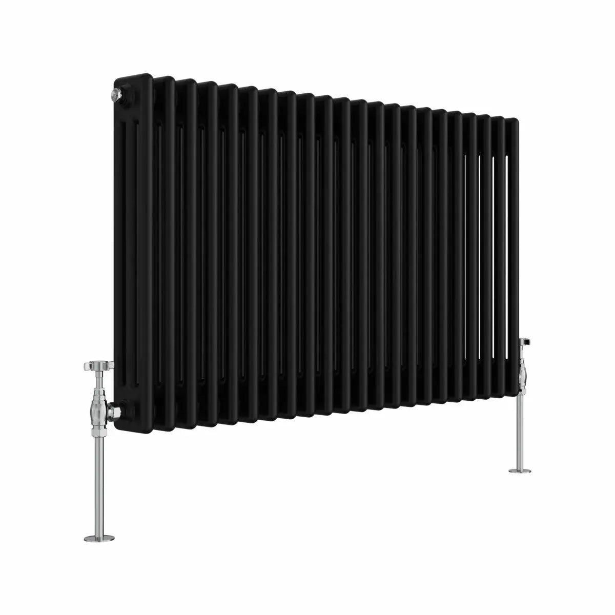 Ferentino - Traditional horizontal column radiator black