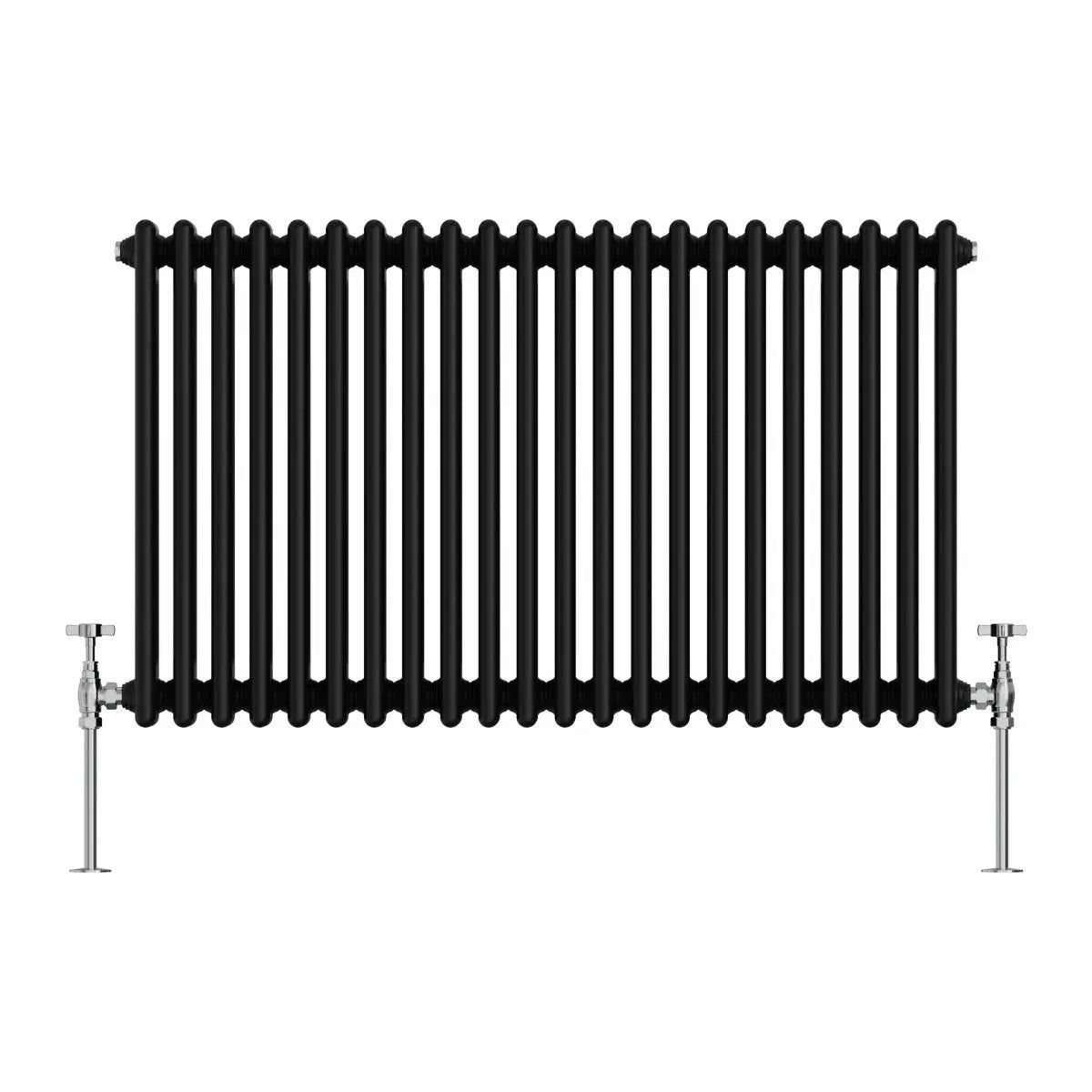Ferentino - Traditional horizontal column radiator black