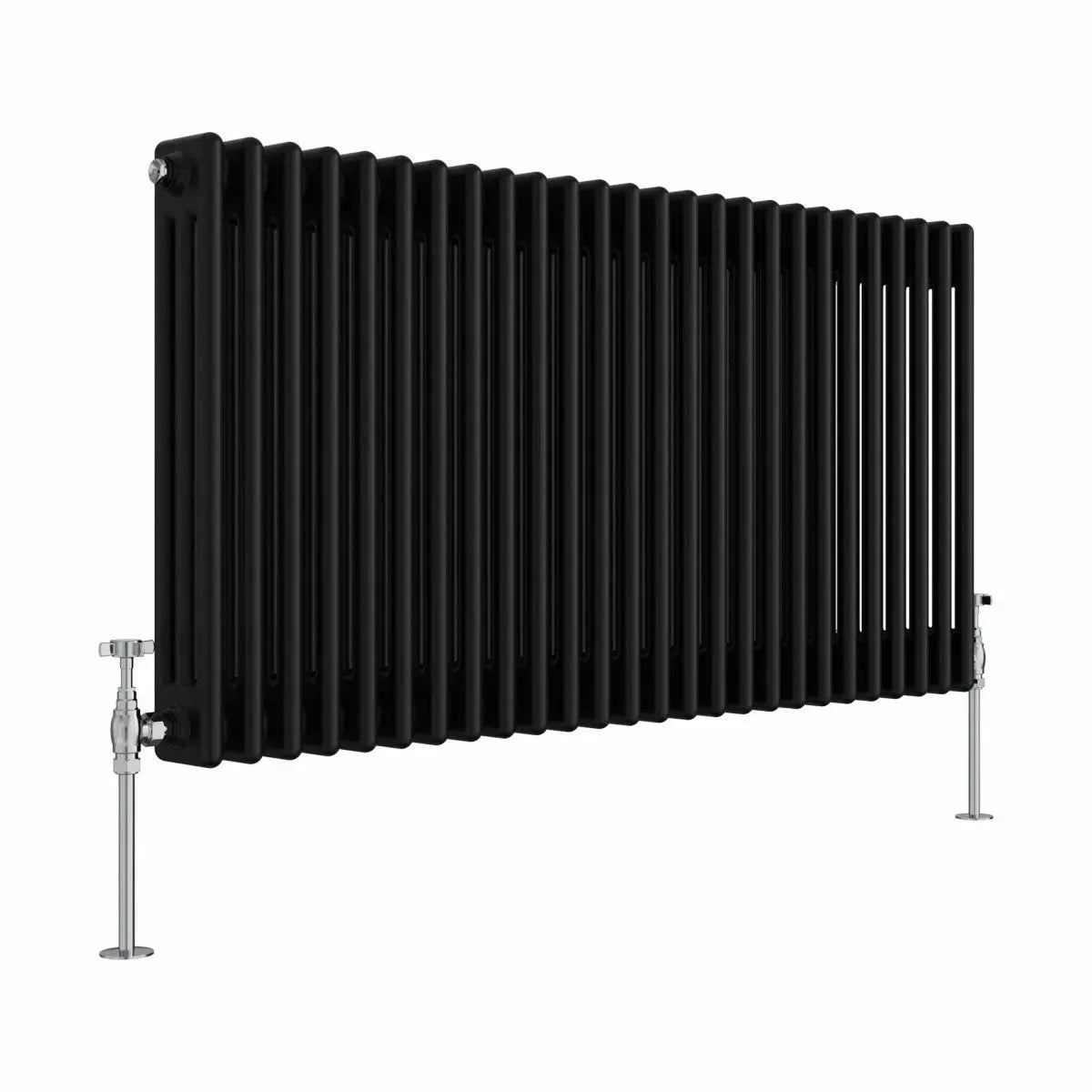 Ferentino - Traditional horizontal column radiator black