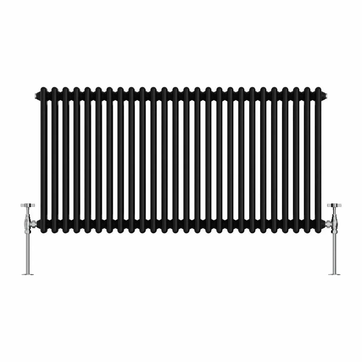 Ferentino - Traditional horizontal column radiator black