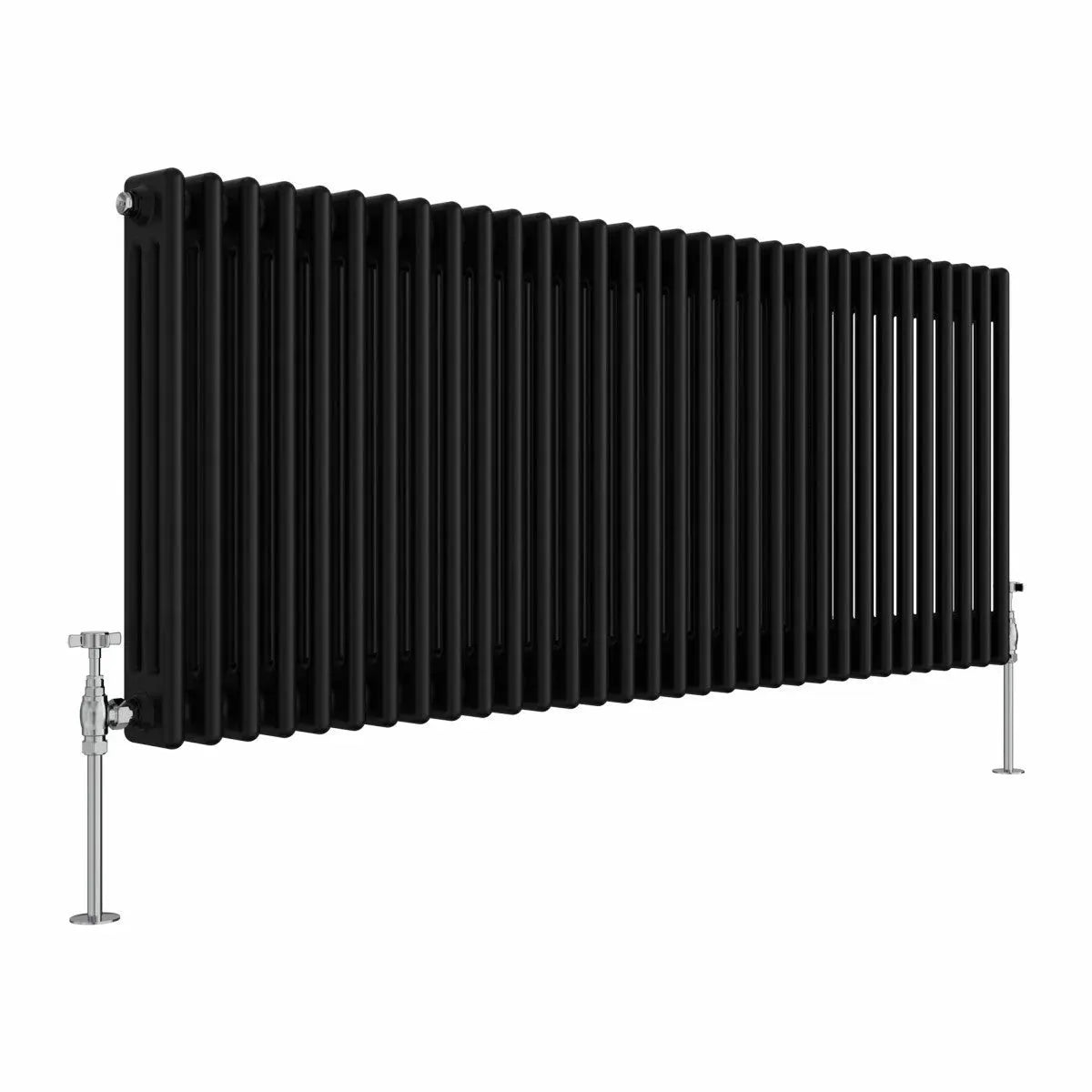 Ferentino - Traditional horizontal column radiator black