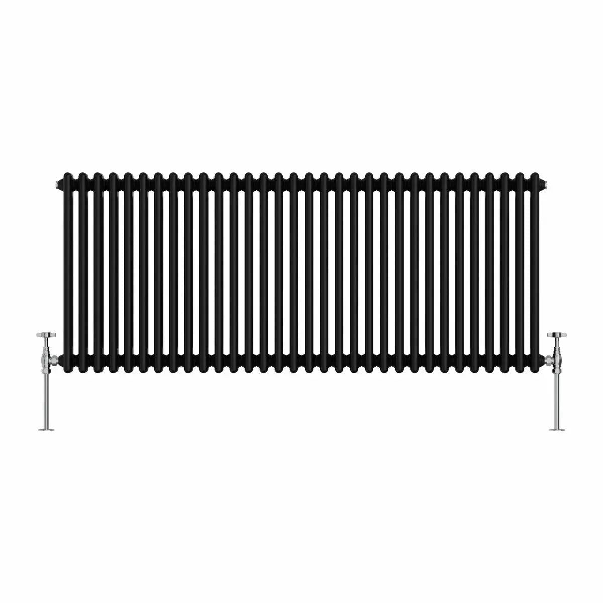 Ferentino - Traditional horizontal column radiator black